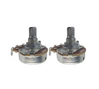 FLEOR 2 pz Full Size B250K Potenziometro Conico Lineare Controllo del Volume del Tono della Chitarra con baionetta L15mm albero diviso zigrinato corto