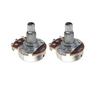 FLEOR 2PCS Full Size Chitarra Controllo del volume del tono B500K Potenziometro conico lineare Dia24mm L18mm Long Split Shaft