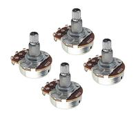 FLEOR 2pcs Full Size Chitarra Tone Pot 18mm Albero lineare cono chitarra potenziometro B250K