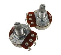 FLEOR 2PCS Full Size chitarra Volume tono di controllo Vasi A250K Audio Taper potenziometro Dia24mm L18mm lungo Split Shaft