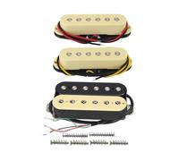 FLEOR 3pcs Ceramica Chitarra Pickup HSS Humbucker Pickup Set Crema Fit ST Style Chitarra Elettrica Parte