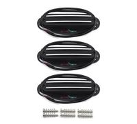 FLEOR 3pcs Hot Dual Rail Humbucker Set Ceramica N+M+B Singola Bobina Chitarra Humbucker Pickup, Nero