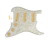 FLEOR 4 STi SSS ST chitarra battipenna set & 3-52 mm pickup cover & 2T1V Konbs Tips, invecchiato perla