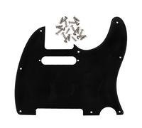 FLEOR 8 fori 1STi Nero TL Pickguard singolo bobina il collo foro taglio Piastra Guardia con montaggio viti per la sostituzione della piastra TL TE standard FD USA/Messico