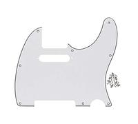 FLEOR 8 fori 3STi Bianco TL Pickguard singolo bobina il collo foro taglio Piastra Guardia con montaggio viti per la sostituzione della piastra TL TE standard FD USA/Messico