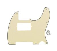 FLEOR 8 fori Humbucker TL Pickguard per chitarra americana/messicana Standard TL TE stile moderno, viti di montaggio incluse, 3 STi crema