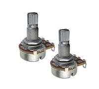 FLEOR A250K Mini Potenziometro 18mm Lungo Split Shaft Audio Taper Montato a Baionetta Basso Elettrico Pentole Confezione da 2