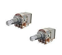 FLEOR A500K Push Pull Potenziometro Audio Cone Pots 18mm Lungo Split Shaft Per Chitarra Elettrica Interruttore di Controllo Parti 2 Pack