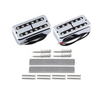 FLEOR Alnico - 2 mini pickup humbucker per Filtertron Style Neck+Bridge Pickup, cromato