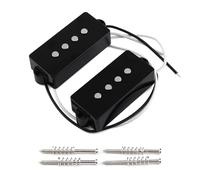 Fleor Alnico 5 Open Style pickup 4 corde Precision Bass Pb Pickups per Fender Precision Bass di ricambio, Nero