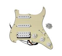 FLEOR Alnico 5 SSH battipenna precablato a 3 strati color crema Pickguard Humbucker Pickup Set