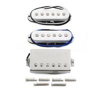 FLEOR Alnico - Set di 5 pickup a bobina singola piatta e humbucker coperti, in acciaio HSS N+M+B, per chitarra ST Style