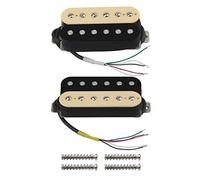 FLEOR Alnico - Set di 5 pickup per chitarra con manico e ponte Zebra Humbucker