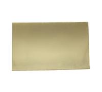 FLEOR Battipenna materiale bianco Chitarra piatto graffiato foglio rettangolare 11x17'' personalizzati per ST TL Basso elettrico Guardia chitarra, 1 ST specchio d'oro