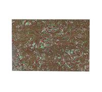 FLEOR Battipenna materiale bianco Chitarra piatto graffiato foglio rettangolare 11x17'' personalizzati per ST TL Basso elettrico Guardia chitarra, 4 STi striscia rossa/verde