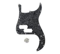 FLEOR Battipenna per basso di precisione standard a 13 fori stile moderno senza tacca per truss rod per modello basso P a 4 corde, perla nero