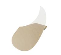 FLEOR Battipenna per chitarra acustica, a forma di virgola, autoadesivo, in celluloide, trasparente
