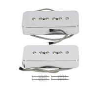 FLEOR bobina singola Alnico 5 Pickup per LP chitarra saponette Cromo Set di pickup al manico e al ponte P90