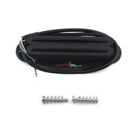 FLEOR Dual Hot Rail Humbucker - Pickup humbucker a bobina singola per chitarra elettrica (9-10 K), completamente nero, per Fender Strat Squier Tele