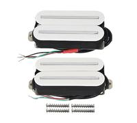 FLEOR Pickup ad alta potenza di uscita doppio pickup Hot-Rail Humbucker set pickup ponticello e collo pickup per chitarra elettrica in ceramica, bianco