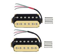 FLEOR Pickup Humbucker per chitarra elettrica, in ceramica, a doppia bobina, pickup e pickup al collo, zebra
