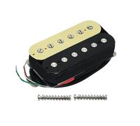 FLEOR Pickup Humbucker per chitarra elettrica Pickup Alnico 5 al collo (crema + nero)