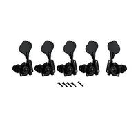 FLEOR - Set di 5 testine per basso elettrico a 5 corde, 4L1R, colore nero