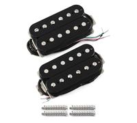 FLEOR - Set di pickup humbucker Alnico 5 per chitarra elettrica, colore nero, per collo e ponte