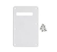 FLEOR Stripe Backplate Guitar Tremolo Cavity Cover con viti di montaggio per American Modern Standard ST Parti di chitarra elettrica, 1 ST bianco