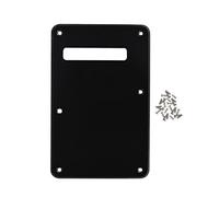FLEOR Stripe Backplate Guitar Tremolo Cavity Cover con viti di montaggio per American Modern Standard ST parti di chitarra elettrica, 1 ST nero