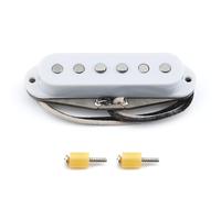 FLEOR Vintage Alnico 5 Pickup a ponte SSS Single Coil per chitarra elettrica ST, bianco