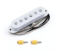 FLEOR Vintage Alnico 5 - Pickup SSS a bobina singola per chitarra elettrica ST, bianco