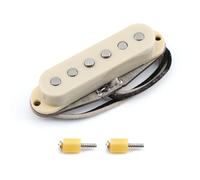 FLEOR Vintage Alnico 5 SSS Single Coil Middle Pickup per chitarra elettrica ST, crema