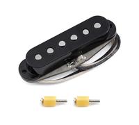 FLEOR Vintage Alnico 5 SSS Single Coil Middle Pickup per chitarra elettrica ST, nero