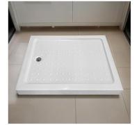 FLEPYHB Piatto Doccia Antiscivolo con Scarico, Kit Piatto Doccia Rettangolare in Superficie Solida con Coperchio Rimovibile in Acciaio Inossidabile, Piatto Ricevente Doccia in Acrilico per Bagno