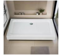 FLEPYHB Piatto Doccia Antiscivolo con Scarico, Piatto Doccia in Acrilico con Coperchio Rimovibile in Acciaio Inossidabile, Piatto Doccia Moderno Solido A Tenuta Stagna per Bagno