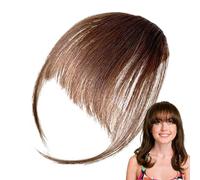 Flequillo Con Clip Para Mujer - Pinza Para El Cabello Wispy Bang | Peluca De Cabello Humano 100% Real Para Mujer Bang | Transformación Sin Esfuerzo, Para Niñas, Flequillo Con Patillas, Estensioni