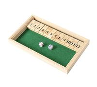 Flero Shut The Box - 2 giocatori - Gioco di dadi - Tattica e gioco di calcolo (1-12) - Gioco da tavolo, giocattolo educativo per bambini e adulti