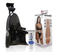 Fleshlight - autumn falls crema texture vagina + lancio universale + lubrificante aqua qualità 50 ml
