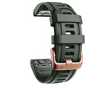 Fleshy Leaf Cinturino QuickFit da 20 mm compatibile con Garmin Fenix 8 43 mm/epix Pro 42 mm, Fenix 7S 5S/5S Plus, 6S/6S Pro, D2 Delta S, Descent Mk2S - Cinturino di ricambio in silicone - Accessori