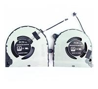 Fleshy Leaf Sostituzione ventola di raffreddamento CPU+GPU per Dell Vostro 7500 7501 Inspiron 7500 serie 7501 DC5V 0.5A DFS150005AA0T FMF3 DFS150705AF0T FMF2 0KGH4R 0YND40
