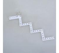 Flessibile 50cm Pieghevole Righello Portachiavi Tasca Per Preciso Misurazioni