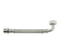 Flessibile acqua con curva misura 1/2"M - 3/4"F Cromato