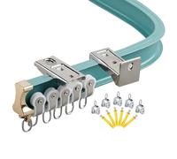 Flessibile ain Soffitto TrackSmooth Running Bendable ain Rail Facile da installare Montaggio a Parete per Dritto & Lunghezza Regolabile 16.5M
