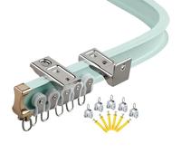 Flessibile ain Soffitto TrackSmooth Running Bendable ain Rail Facile Installat Regolabile 16.5M Montaggio a Parete per Dritto & Ideale per la Decorazione Della Casa