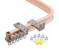 Flessibile ain Soffitto TrackSmooth Running Binario Pieghevole Facile Installare 16.5M Montaggio A Parete per Dritto e Regolabile ain Pole per Home Decor
