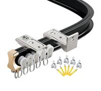 Flessibile ain Track RailSmooth Running Pieghevole Facile Installat Montaggio a Parete Regolabile 16.5M per Dritto e Perfetto per la Decorazione Della Casa