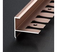 Flessibile Alumin Ed Trim per Baguette Tile hing, 90 cm - 3 pezzi, facile da installare 4,8 mm naso scala & proteggere per Professal hes