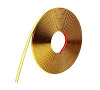 Flessibile Boiserie Adesiva Per Pareti, Morbido Modanatura Adesiva Per Pareti, Impermeabile Modanatura,Modanature Decorative Per Bordi Di Piastrelle, Parete, Cornice A Specchio (8mm-600cm-Oro)