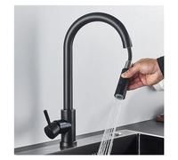 Flessibile Del Contatore Della Cucina Shaker Rubinetto per Acqua Calda E Fredda 304 In Acciaio Inox Deck Mounted Miscelatore Acqua per Uomini e Donne Moderno Design Nero